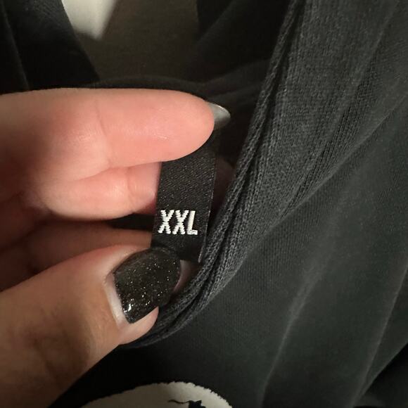 DVA Percent Men's Black Skull Hoodie Sweatshirt Size XXL Casual Hooded - Picture 5 of 9